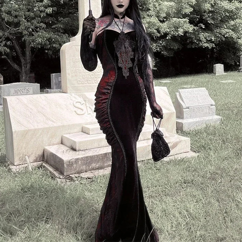 Women's Elegant Gothic Dress – The End Cult Women's Elegant Gothic Dress – The End Cult