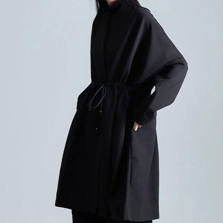 Women's Loose Fit Overcoat Black