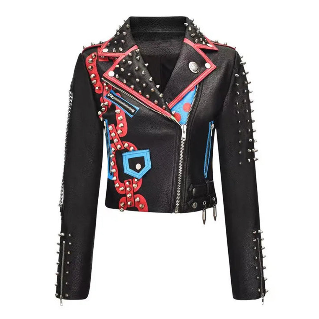 Raving Outlaw Rivet Leather Jacket