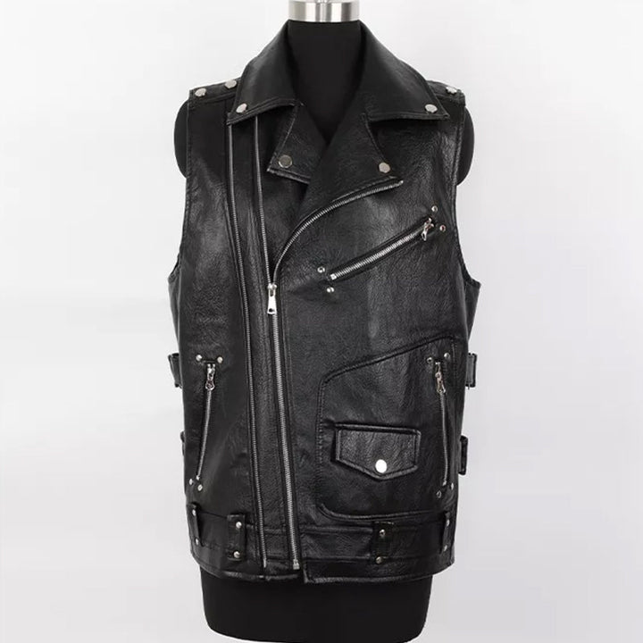Men's Faux Leather Vest