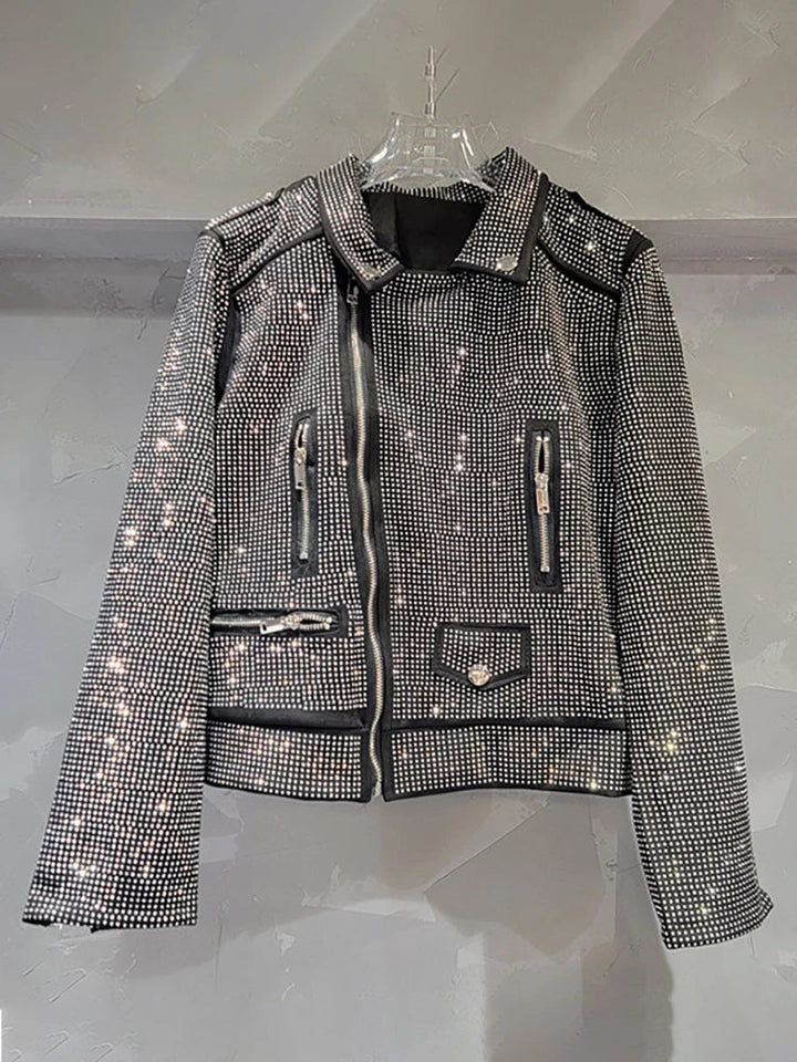 Women's Shiny Rhinestone Jacket