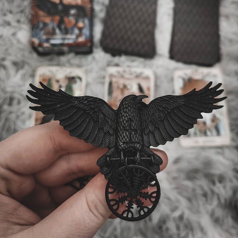 Gothic Crow Hair Clip