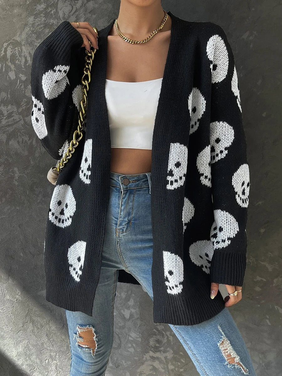 Women's Skull Cardigan