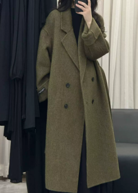 Women's Woolen Coat Brown