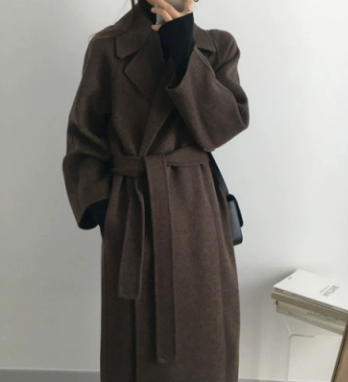 Women's Woolen Coat Brown