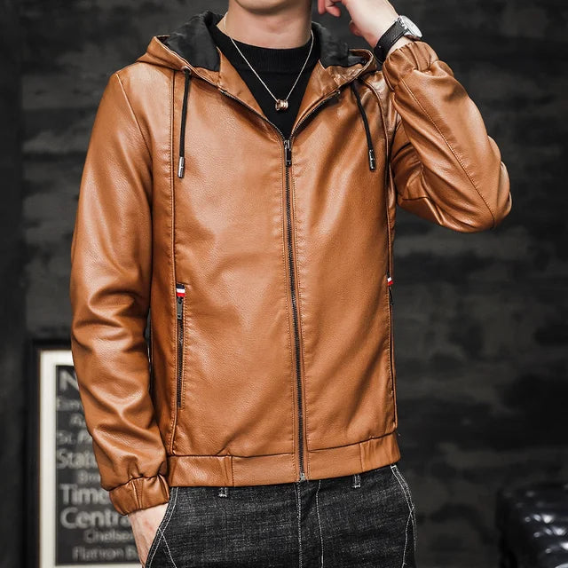 Men's Faux Leather Jacket