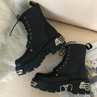 The Steel Punk Ankle Boots
