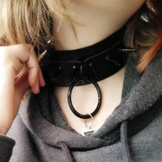 Matte Spiked O-Ring Collar