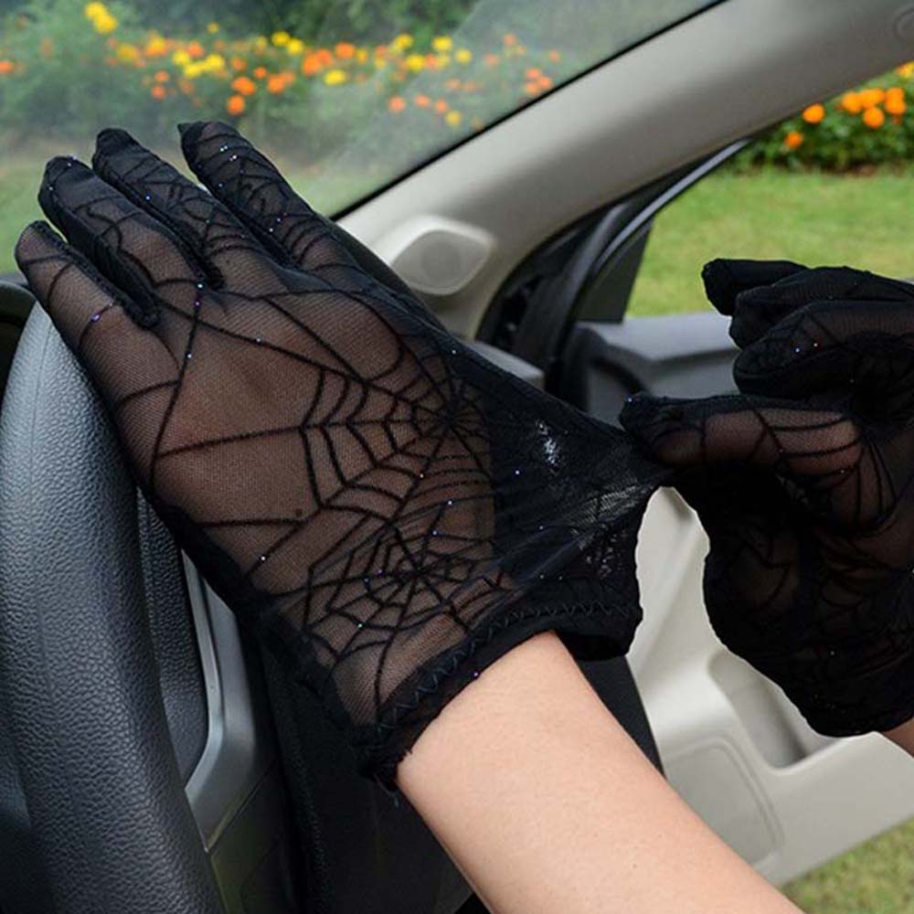 Spider Web Lace Gloves