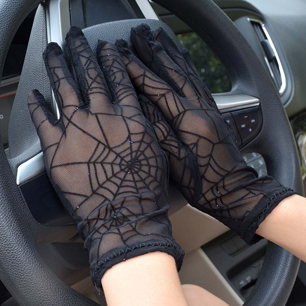 Spider Web Lace Gloves