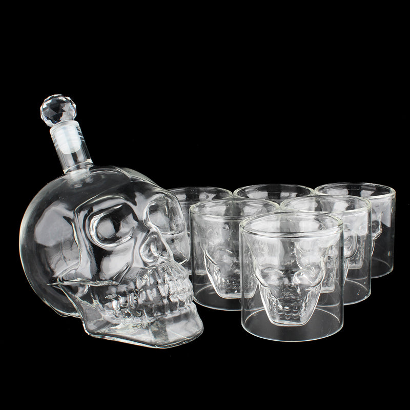 Skull Decanter & Glasses Set