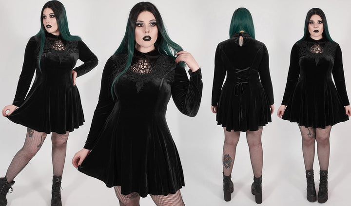 Velvet Spider Queen Dress