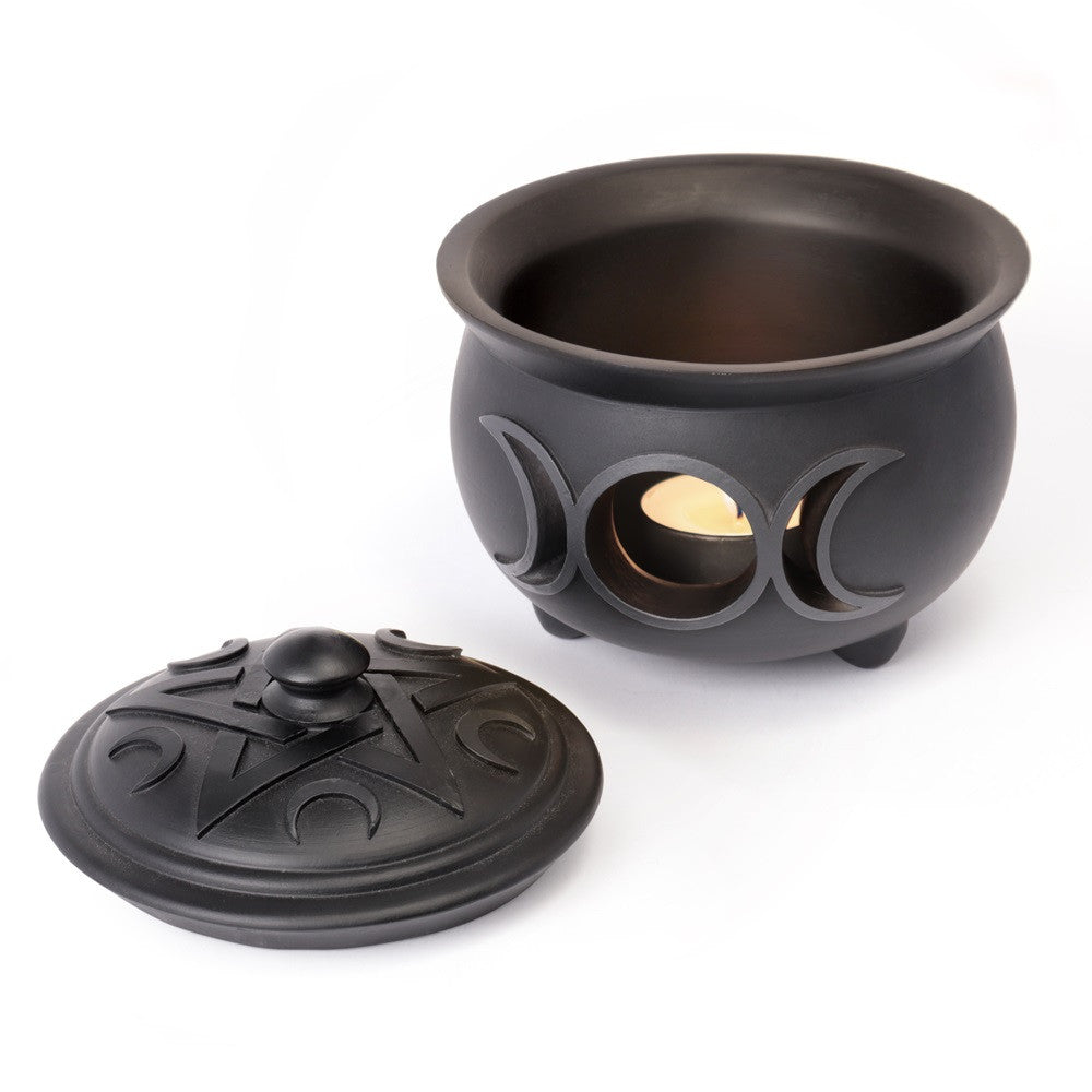 Triple Moon Cauldron Pot