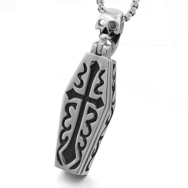 Stainless Steel Coffin Necklace – The End Cult Stainless Steel Coffin Necklace – The End Cult