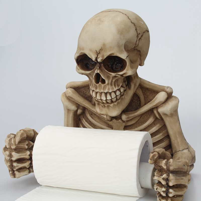 Skull Paper Roll Holder