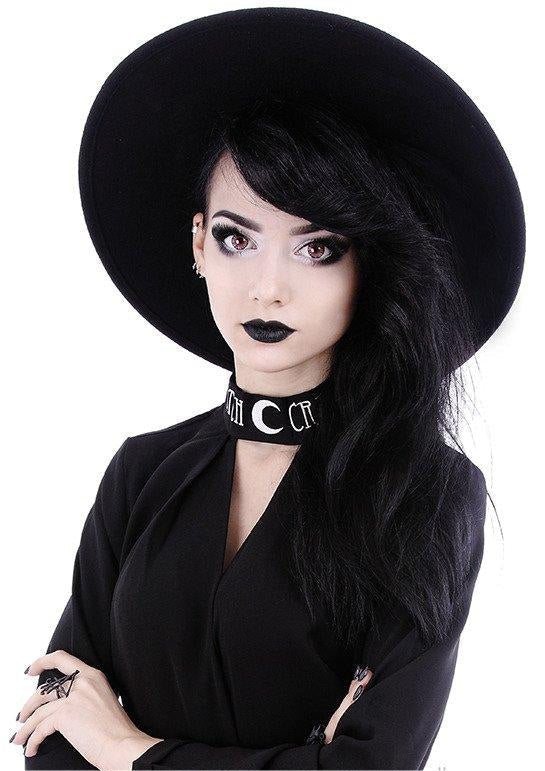 Gothic Wide Brim Witch Hat