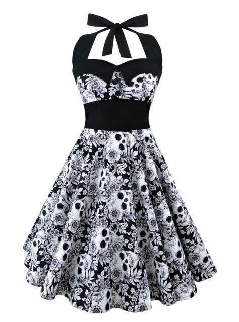 Skull Style Dress